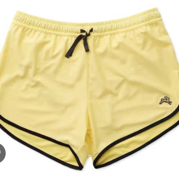 Tracksmith Yellow and Black Shorts - Picture 1 of 2